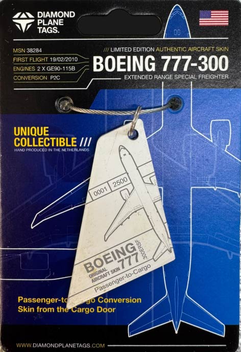 Boeing 777-300ERSF Special Freighter Plane Tag